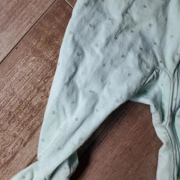 Just One You by Carter's Baby Girls Bodysuit Sleeper PJs Size 3M Mint Green - Picture 8 of 16